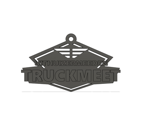 Truckmeet Uithuizermeeden Sleutelhanger 3D geprint